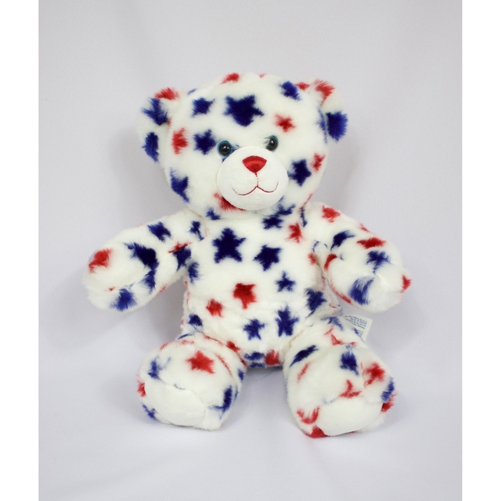 Build A Bear Workshop Collectibear 2008 USA Patriotic Spirit Teddy Retired 12"